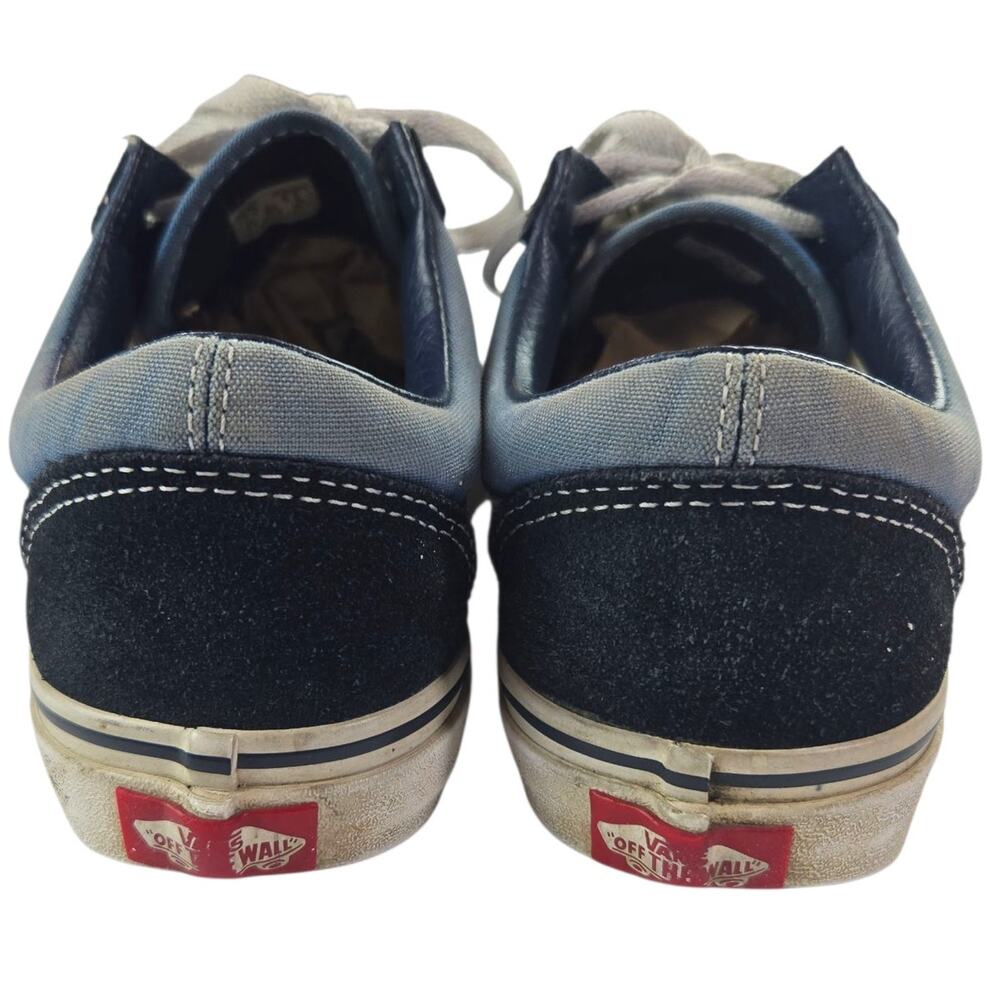 Vans | Dual Blue Old Skool Lace Up Shoes-Unisex | Size M-7 W-8.5 - Picture 4 of 6